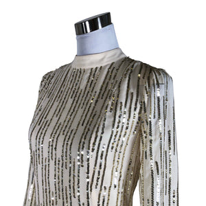 Unisex Max&Co - Party dress, size 36 - Natural white (3)