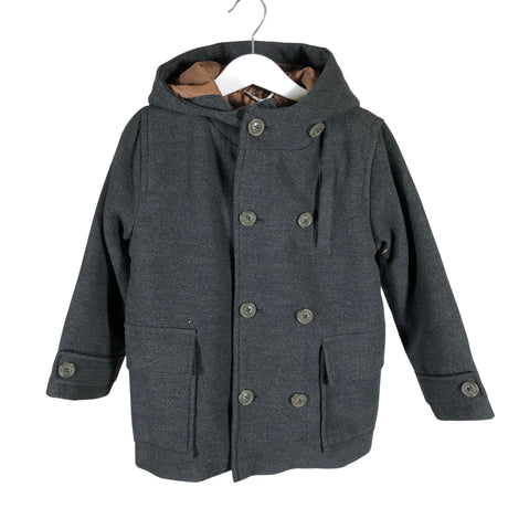 Unisex Esprit - Wool coat, size 104 - 110 - Gray (2)