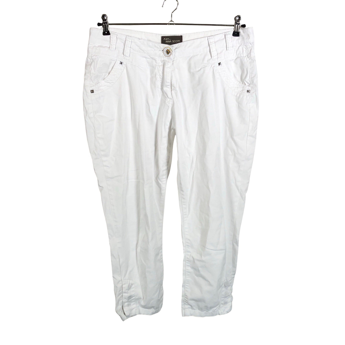 Unisex Anna Scott - Capri pants, size 40 - White (1)