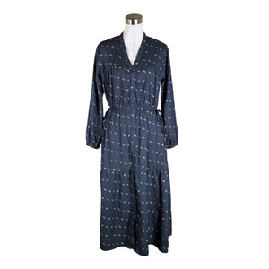 Unisex Makia - Schiffon dress, size 36 - Blue (1)