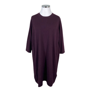 Unisex Essentials by Stockmann - Knit dress, size 44 - Wine red (1)