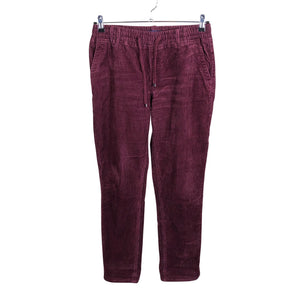 Unisex Red Button - Velvet pants, size 40 - Wine red (1)