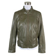 Unisex s.Oliver - Leather jacket, size 40 - Green ()