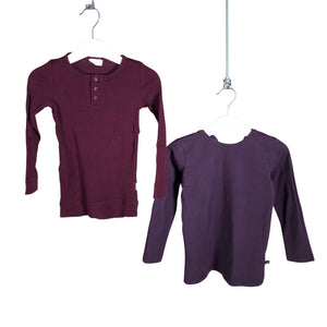 Unisex Jamie Kay - Tricot shirt, size 98 - 104 - Wine red (1)