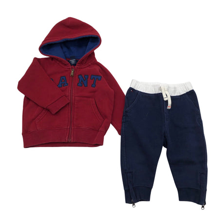 Unisex Gant - Hoodie, size 68 - 74 - Red ()