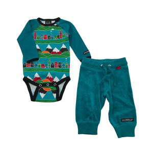Unisex Villervalla - Body, size 50 - 56 - Turquoise (1)