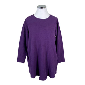 Unisex NOSH - Tricot tunic, size 44 - Violet (1)
