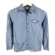 Unisex s.Oliver - Collared shirt, size 146 - 152 - Light blue ()
