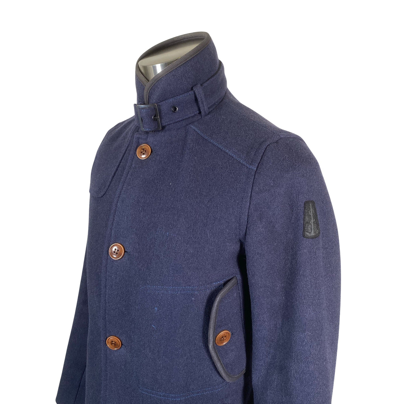 Unisex G-star - Wool coat, size S - Blue (3)
