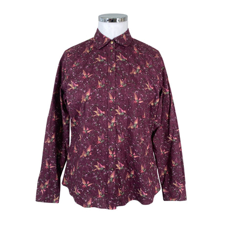 Unisex Barbour - Collared shirt, size 42 - Wine red ()