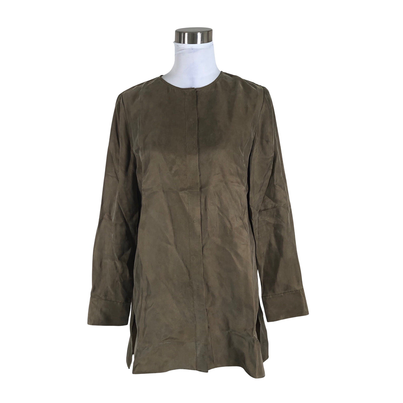 Unisex Massimo Dutti - Schiffon tunic, size 40 - Green (1)