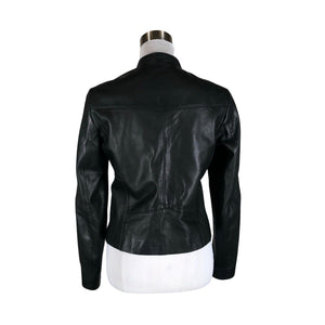 Unisex Massimo Dutti - Leather jacket, size 38 - Black (2)