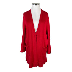 Unisex Mother of pearl - Cardigan, size 42 - Red (1)
