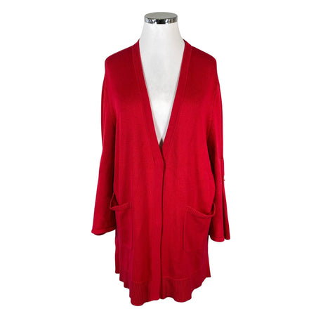 Unisex Mother of pearl - Cardigan, size 42 - Red ()