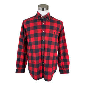 Unisex Polo Ralph Lauren - Collared shirt, size L - Red (1)