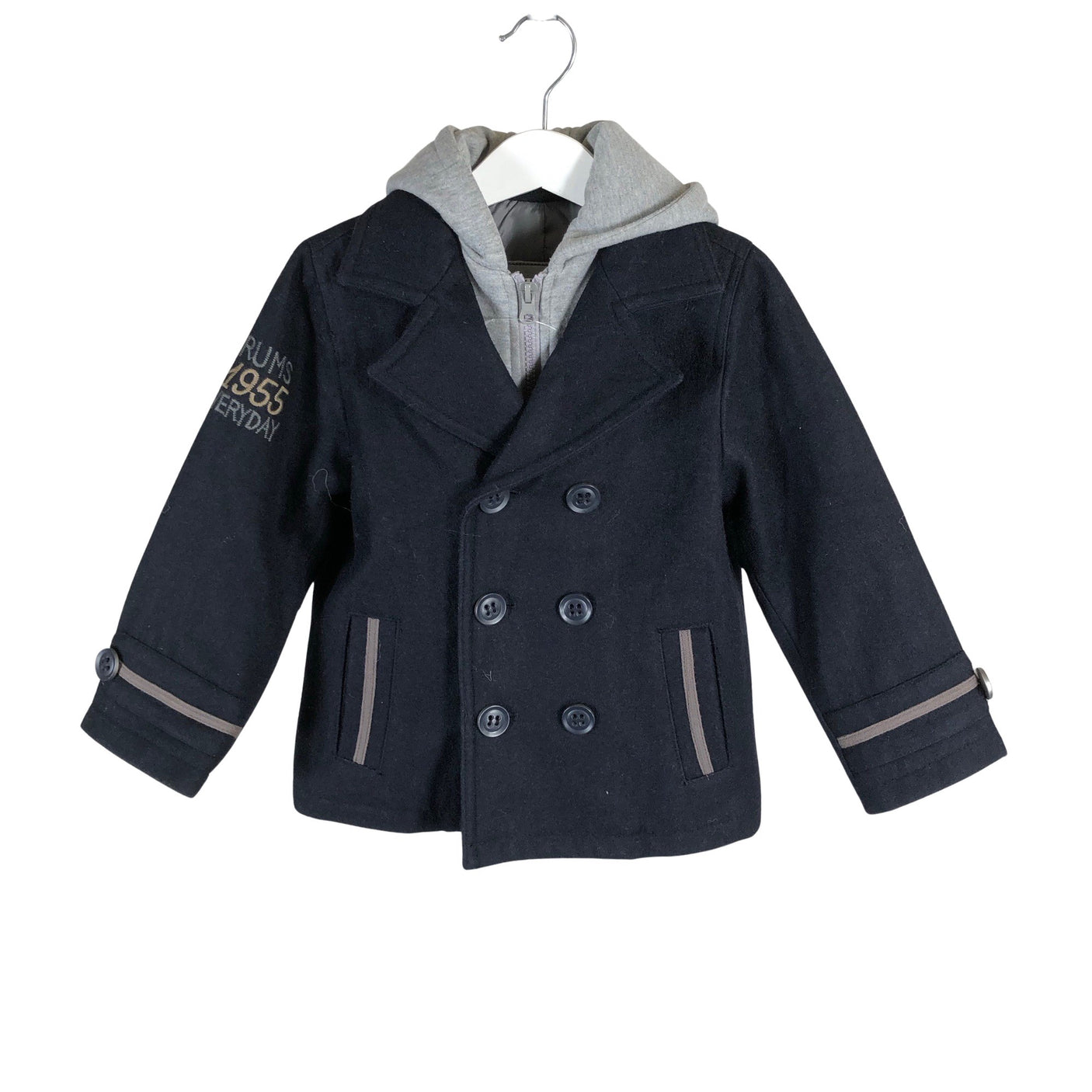 Unisex Brums - Wool coat, size 92 - 98 - Blue (1)