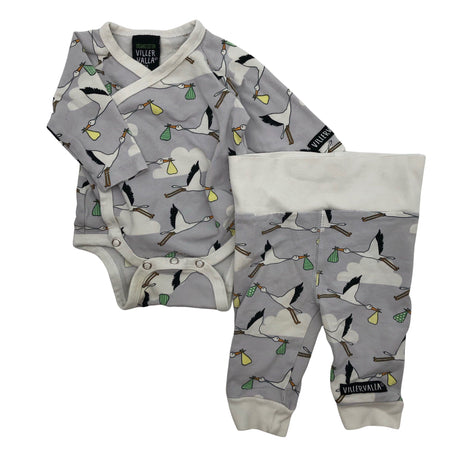 Unisex Villervalla - Body, size 50 - 56 - Gray ()