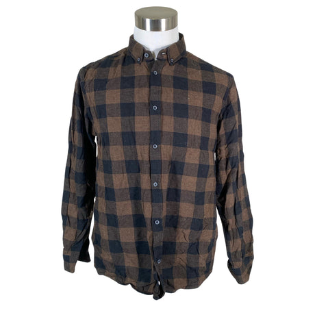 Unisex Solid - Collared shirt, size XXL - Brown ()