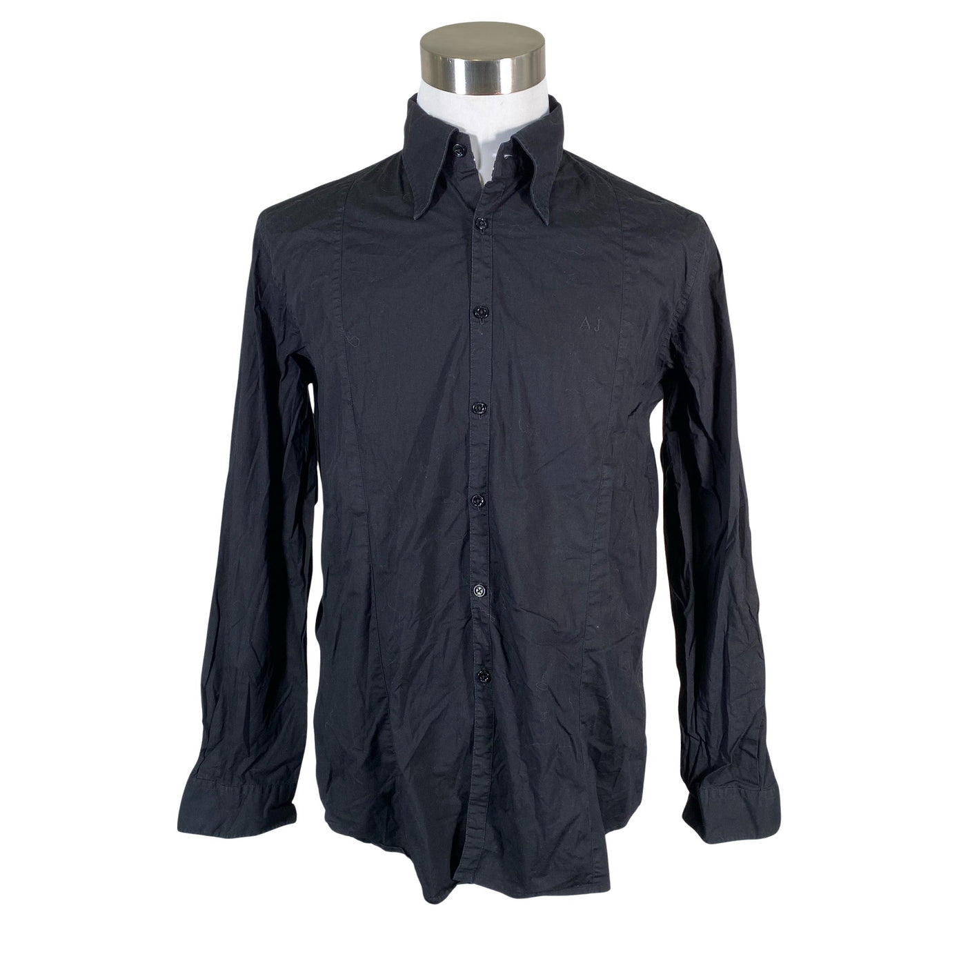 Unisex Armani Jeans - Collared shirt, size XXL - Black (1)