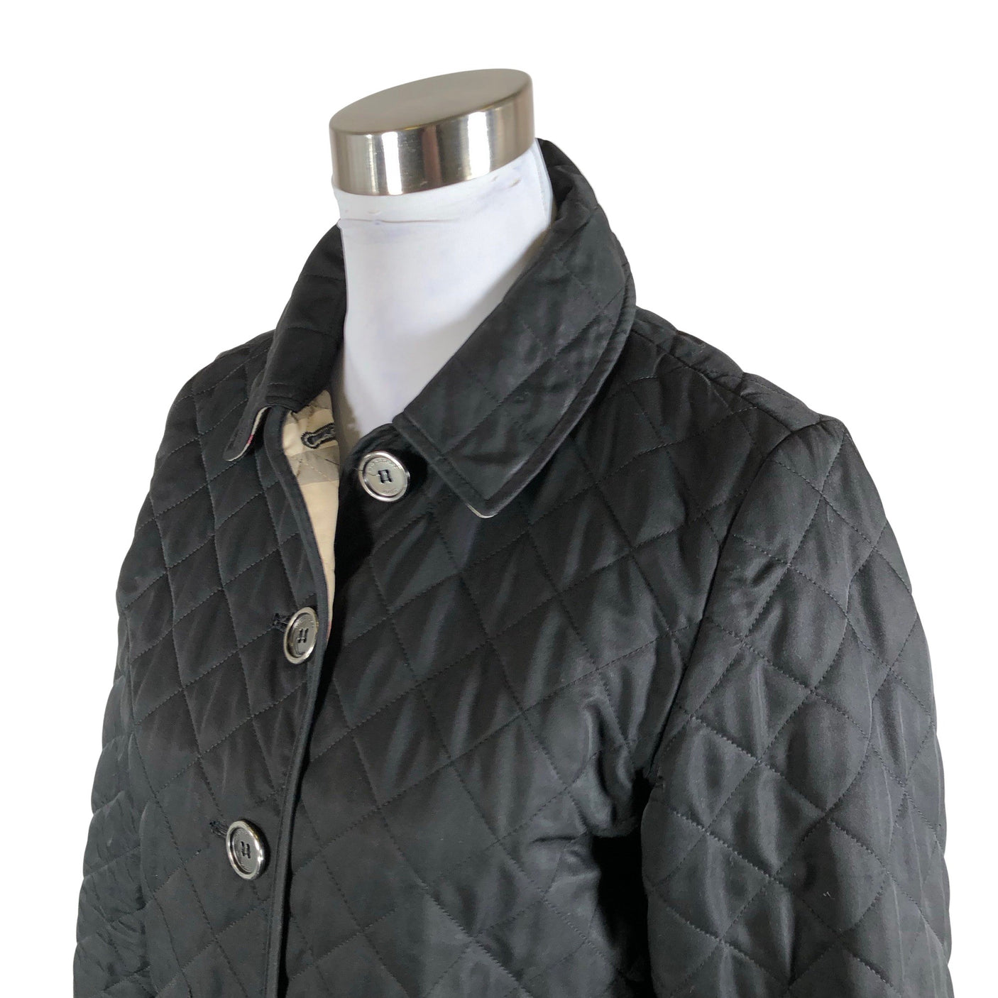 Unisex Burberry Brit - Quilted jacket, size 36 - Black (3)