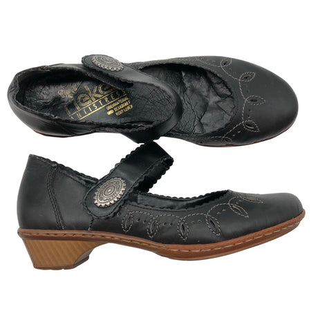Unisex Rieker - Heeled sandals, size 37 - Black ()