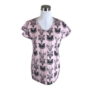 Unisex Ehta - Tricot tunic, size 34 - Light pink (1)