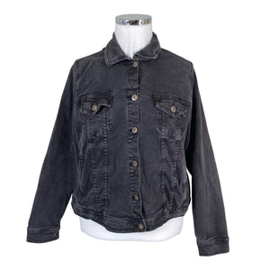 Unisex Zizzi - Denim jacket, size 46 - Gray (1)