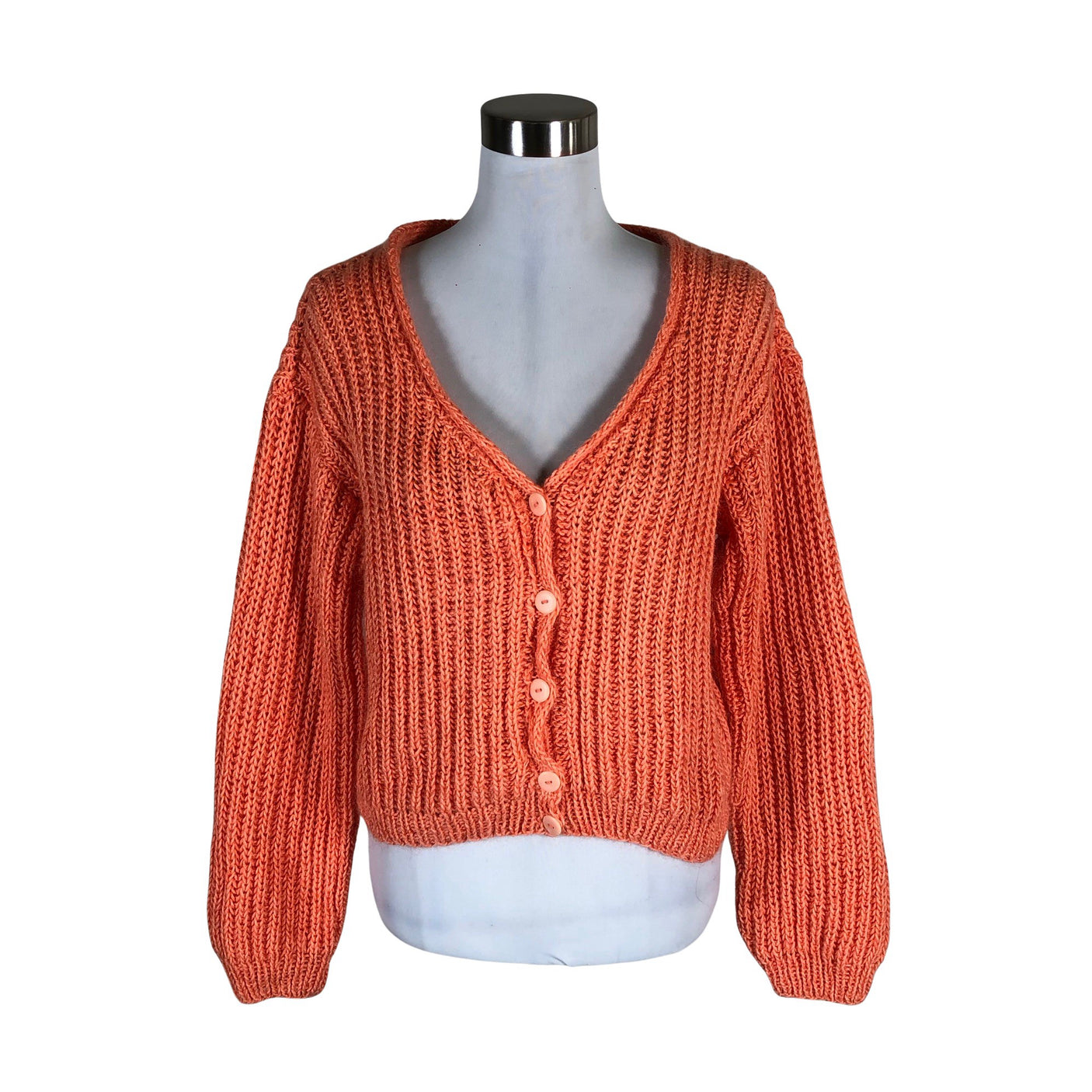 Unisex Handmade - Cardigan, size 40 - Orange (1)