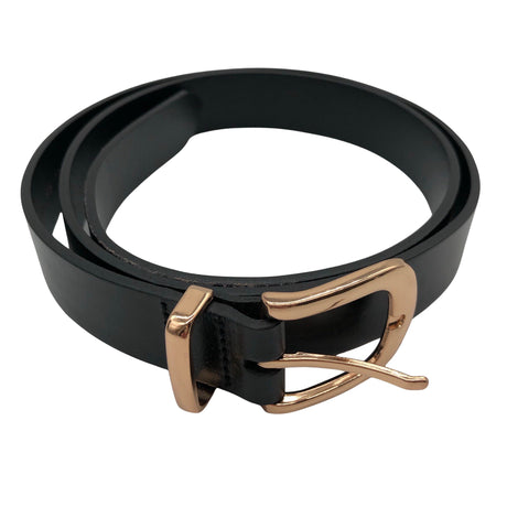 Unisex A+more - Leather belt, size No size - Black ()