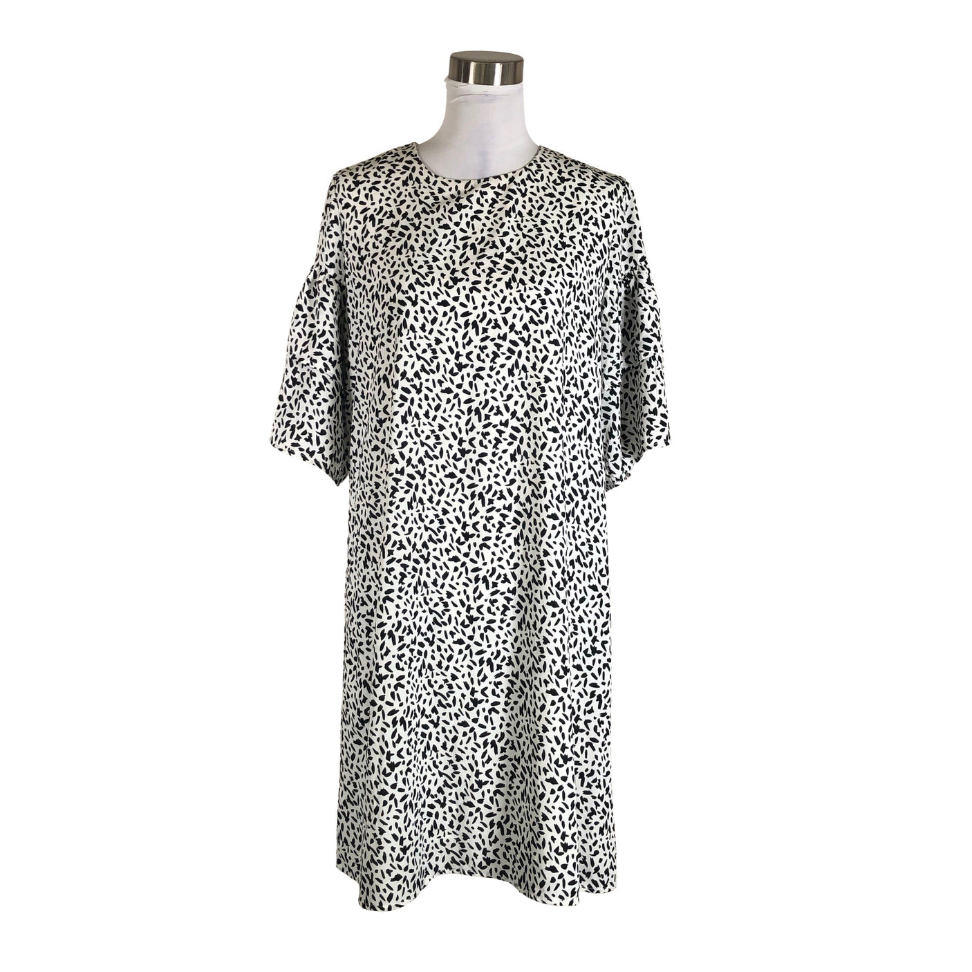 Unisex Selected - Schiffon dress, size 40 - White (1)