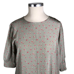 Unisex R-collection - Schiffon dress, size 42 - Green (3)