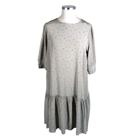 Unisex R-collection - Schiffon dress, size 42 - Green ()