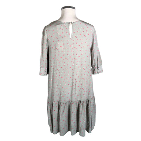 Unisex R-collection - Schiffon dress, size 42 - Green (2)