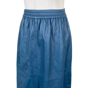 Unisex Minimum - Leather skirt, size 38 - Blue (3)