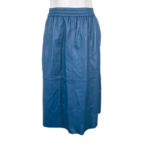 Unisex Minimum - Leather skirt, size 38 - Blue (1)