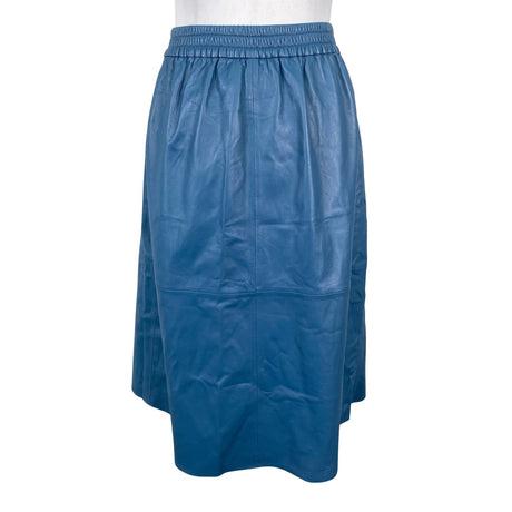Unisex Minimum - Leather skirt, size 38 - Blue (2)