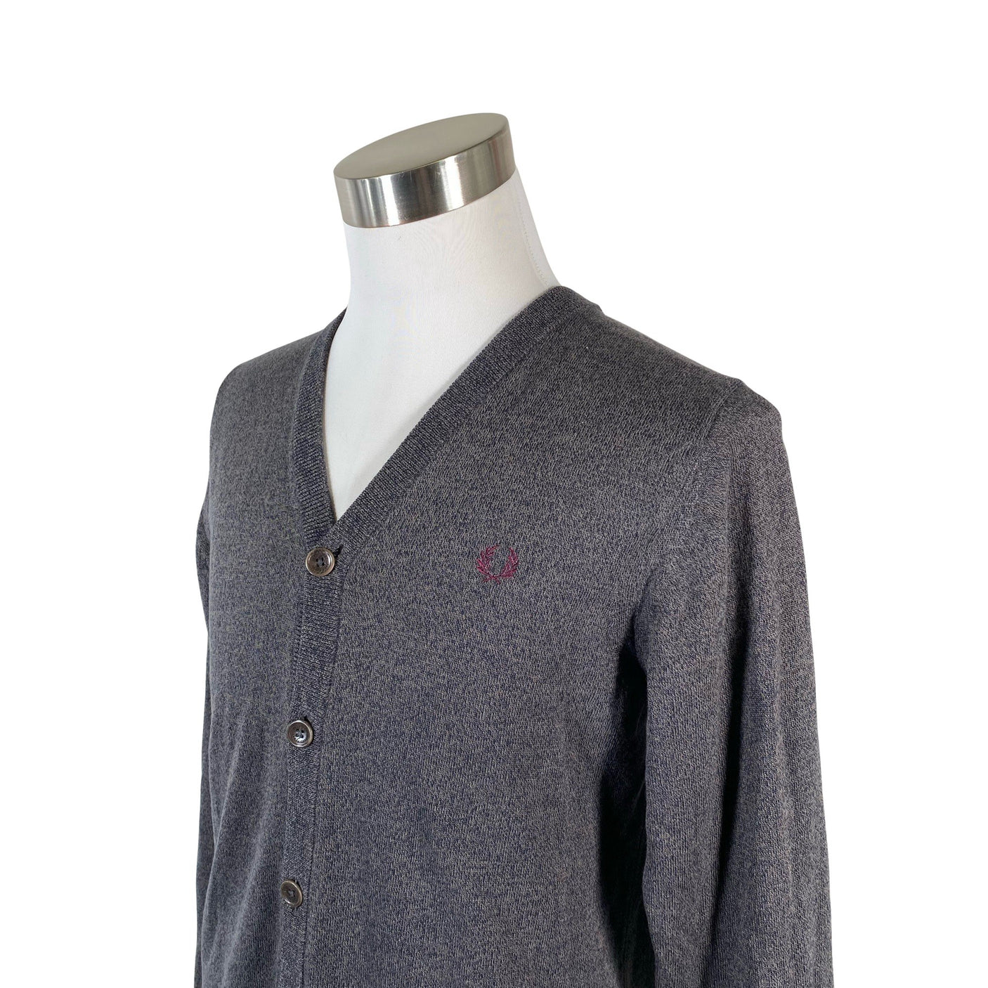 Unisex Fred Perry - Cardigan, size M - Gray (3)