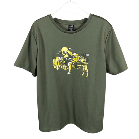 Unisex Helly Hansen - Sports shirt, short sleeve, size 146 - 152 - Green ()