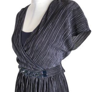 Unisex Max&Co - Schiffon dress, size 38 - Blue (3)