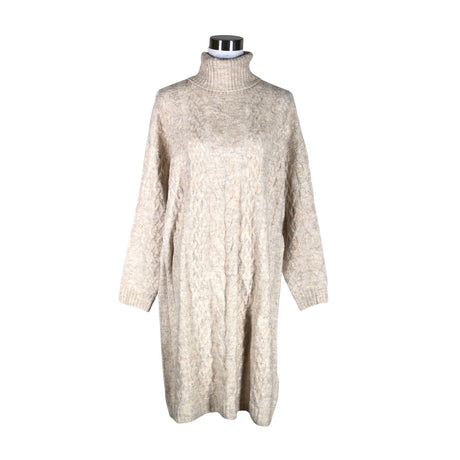Unisex Cream - Knit dress, size 40 - Beige ()