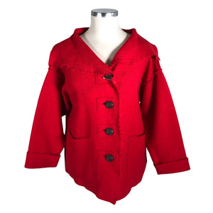 Unisex Handmade - Cardigan, size 42 - Red (1)