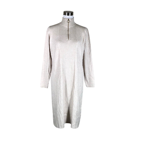 Unisex Cream - Knit dress, size 40 - Beige ()