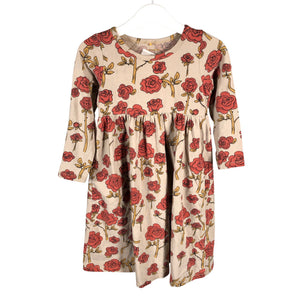 Unisex Mini Rodini - Tricot dress, size 104 - 110 - Beige (1)