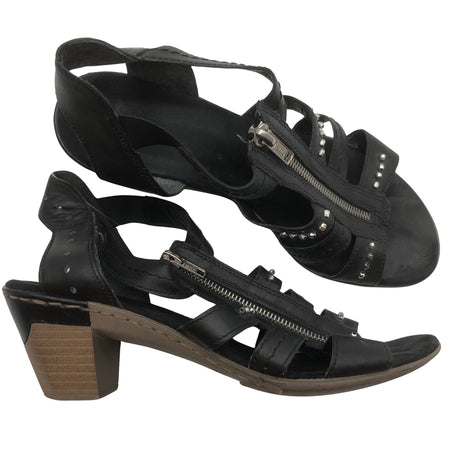 Unisex Rieker - Heeled sandals, size 39 - Black ()