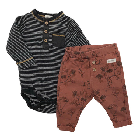 Unisex Newbie - Body, size 50 - 56 - Brown ()