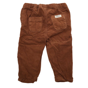 Unisex Newbie - Velvet pants, size 62 - 68 - Brown (2)