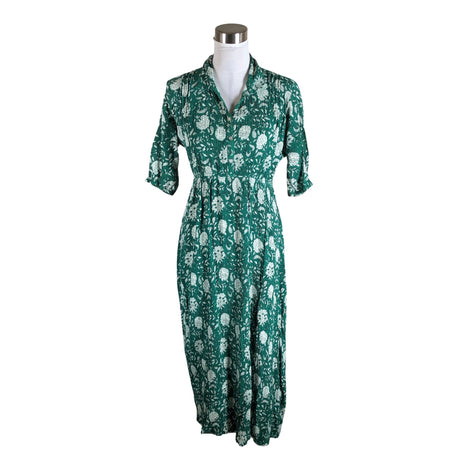 Unisex Natura - Schiffon dress, size 38 - Green ()