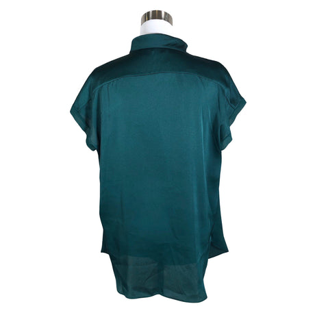 Unisex by Malene Birger - Short-sleeved blouse, size 34 - Green (2)