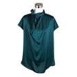 Unisex by Malene Birger - Short-sleeved blouse, size 34 - Green ()