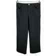 Unisex Massimo Dutti - Straight leg trousers, size 38 - Black ()
